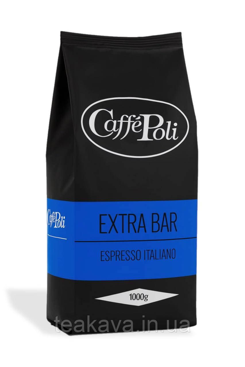 Кава в зернах Caffe Poli Extrabar, 1 кг (80/20) 8019650000201, фото 1