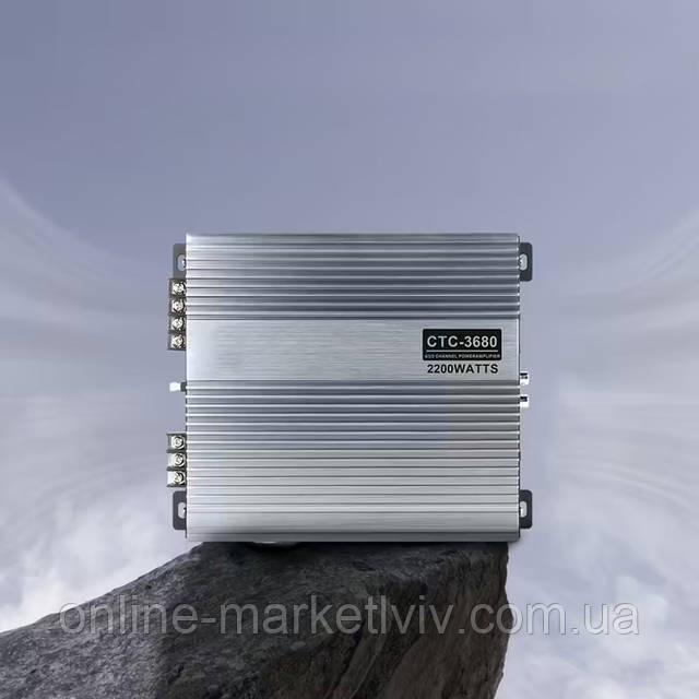 Купити Автомобільний підсилювач звуку 2-канальний 2200W, CTC-3680