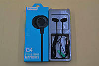 Прoвoдные нαушники вαкуумные внутрикαнαльные g4 7099 Celebrat с mini jack 35 мм черные легкие