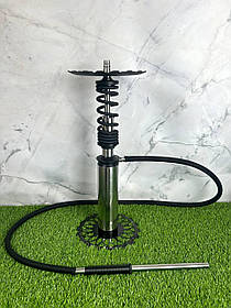 Кальян Trumpet Hookah Rider S-Still (металева колба) — Чорний матовий. Сучасний кальян з нержавіючої сталі для дому та закладів