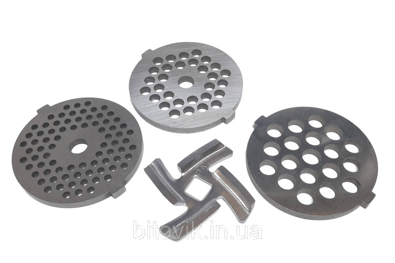 Ніж та решітка (3шт) для м'ясорубки Zelmer ZMM1510B ZMM1520B ZMM1525B ZMM1530B ZMM1535B ZMM1540B