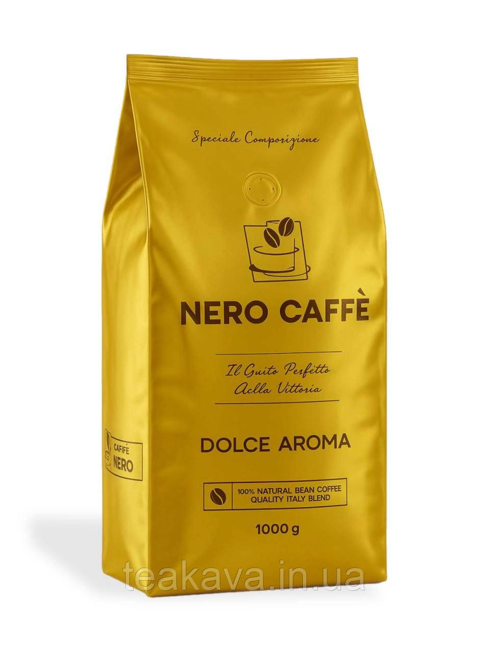 Кава в зернах Nero Caffe DOLCE AROMA, 1 кг (90/10), фото 1