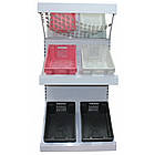 Овочевий стелаж 1900х950 мм ТИП 10, приставний стелаж Рістел, металевий стелаж торговий, стелаж для фруктів в магазин, фото 5