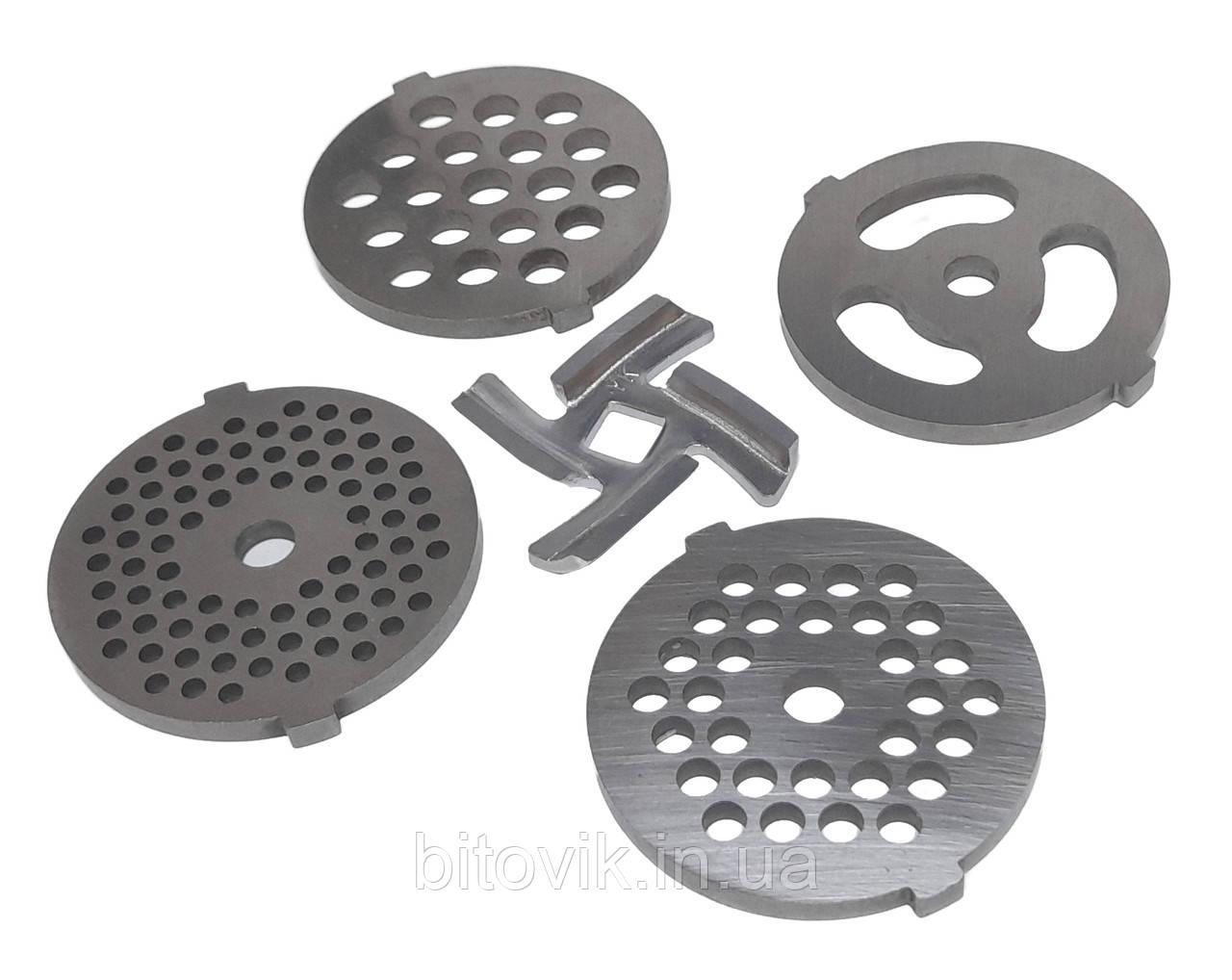 Ніж та решітка (4шт) для м'ясорубки Zelmer ZMM1510B ZMM1520B ZMM1525B ZMM1530B ZMM1535B ZMM1540B