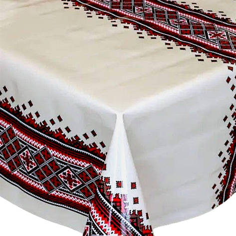 Скатертина на стіл на основі Люкс в українському стилі ТМ Guven, фото 1