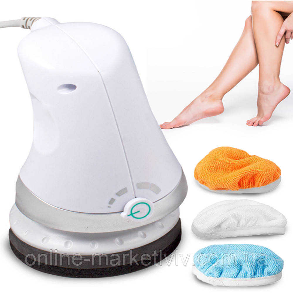 Антицелюлітний масажер для тіла 3 насадки, від мережі / Ручний електромасажер / Ручний масажер, фото 1