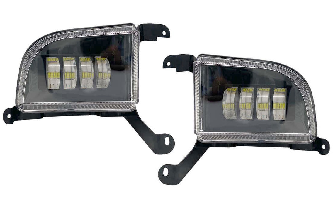 LED ПТФ лед протитуманні фари світлодіодні для Chevrolet Lacetti, Nubira з регулюванням нахилу, 2шт