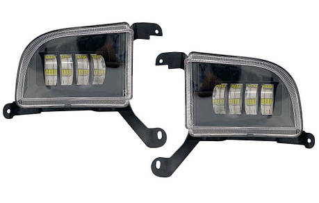 LED ПТФ лед протитуманні фари світлодіодні для Chevrolet Lacetti, Nubira з регулюванням нахилу, 2шт, фото 1