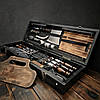 Подарунковий набір шампурів у дерев'яному кейсі-столику "Кулінар Браун", фото 2