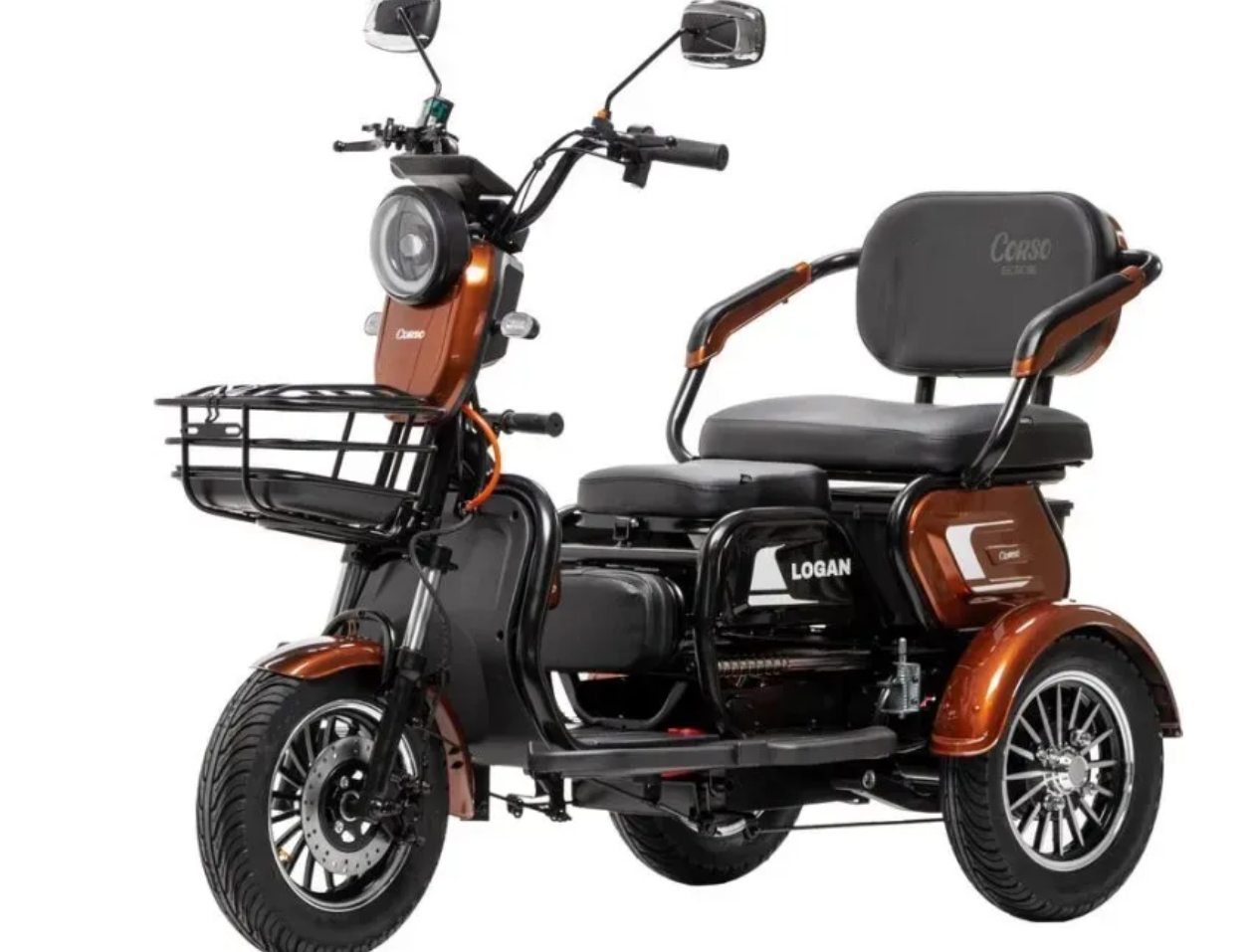 Електро-Трицикл Corso Logan 1200W-72V-23Ah, фото 1