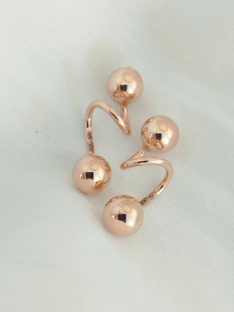 Золоті сережки кулі