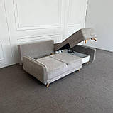 Компактний кутовий диван беж, фото 3