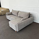 Компактний кутовий диван беж, фото 7