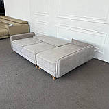 Компактний кутовий диван беж, фото 5