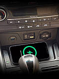 Бездротова зарядка телефона 15W в центральну консоль для Hyundai Tucson 3 TL 2015/2020, фото 8