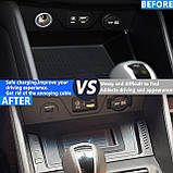 Бездротова зарядка телефона 15W в центральну консоль для Hyundai Tucson 3 TL 2015/2020, фото 9