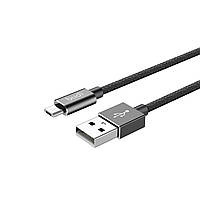 Кабель Budi Sync USB - micro USB Cable 1м 2.4 в оплітці DC180M10BS