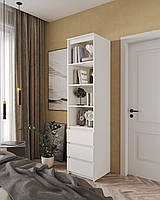 Открытый пенал для дома с 4 полками и 3 ящиками, шкаф для вещей из ДСП FT-219