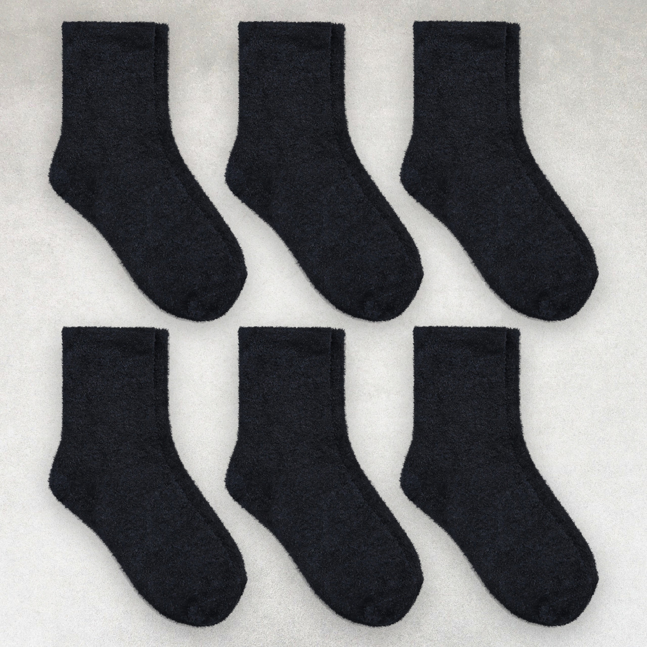 Шкарпетки зимові пухнасті жіночі 6 пар «Чорні» розмір 36-40 арт. 327.6, фото 1