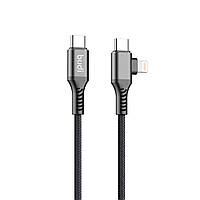 Кабель Budi DC253TTL 2в1 Type-C to Type-C + Lightning, 65W, 1.2м