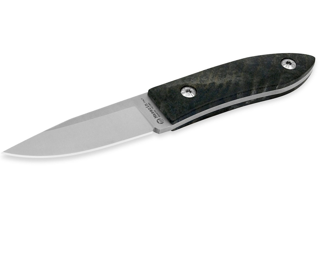 Ніж Maserin AM-22, 14C28N, чорний буковий кап 923/RN