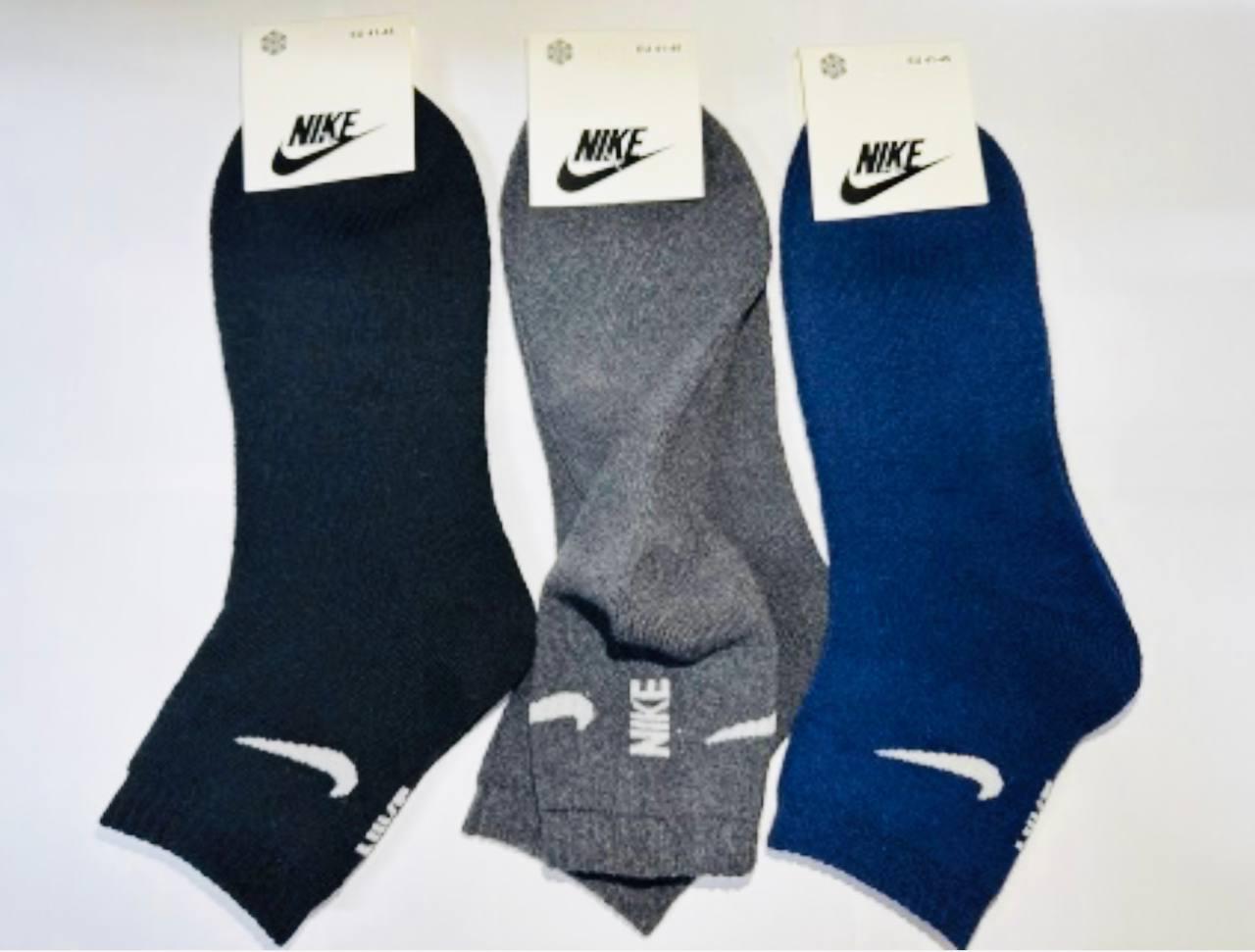 Шкарпетки чоловічі 12 пар зимові махрові бавовна Nike Туреччина розмір 41-45 мікс кольорів