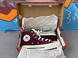 Кеди Converse All Star Chuc 70 Hi (Wine Red Hi) Бордові високі, фото 6