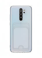 Прозорий чохол Card case для Xiaomi Redmi Note 8 Pro з кишенею для картки