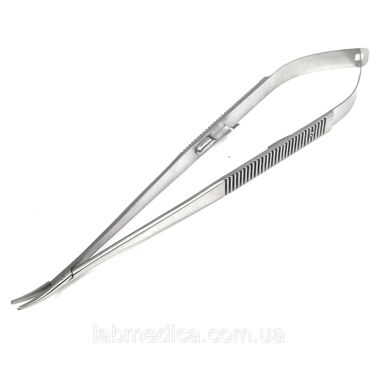 Голкотримач Castroviejo очної вигнутий. Довжина 21 см, р.ч. 15 мм SURGIWELOMED, фото 1