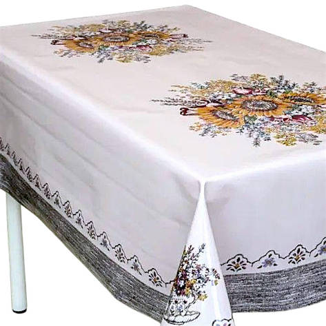 Скатертина з лакованою поверхнею на тканинній основі фотодрук 120х150 см, фото 1