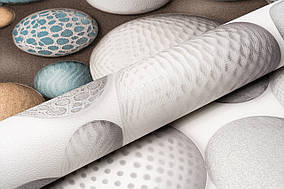 Шпалери 5897-10 вінілові на бумажній основі супермиючі довжина рулона 15 м, ширина 0.53 м=5 смуг по 3 м кожна.