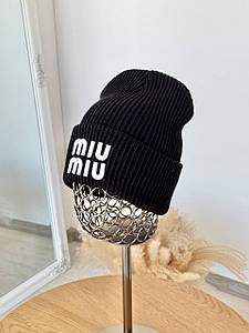 Жіноча шапка Miu Miu лопатка (вишивка)