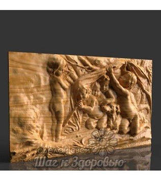 Панно діти з собакою Код/Артикул