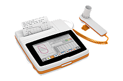 Спірометр Spirolab з пульсоксиметрією, турбіна багаторазова та 100 паперових мундштуків