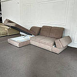 Кутовий диван в тканині з переставними спинками, фото 5