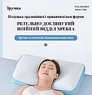 Ортопедична подушка для сну з ефектом пам'яті Memory Foam Шовк 50х30х10 см Якісна ортопедична подушка, фото 5