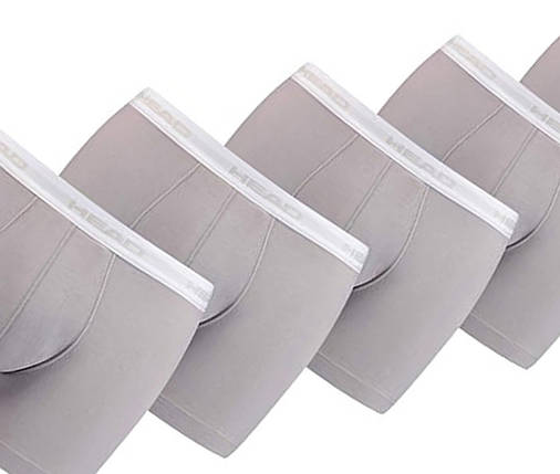 Труси-боксери чоловічі Head Mens Boxers (5 шт.) S Grey, фото 2
