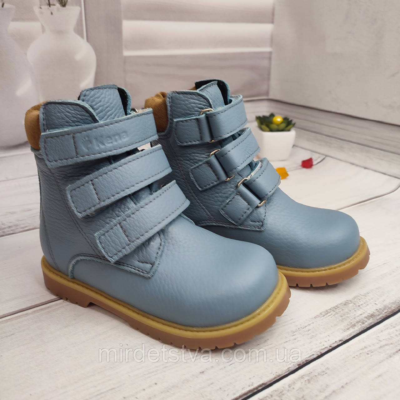 Ортопедичні шкіряні демісезонні черевики для хлопчика супінатор ВП1-ВП7 каблук Томаса Kena Кена розмір 21-40, фото 1