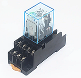 Реле MY4N-J JYIO DC12V з колодкою, фото 3