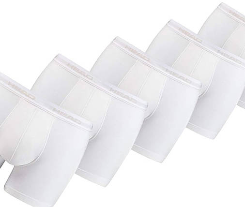 Труси-боксери чоловічі Head Mens Boxers (5 шт.) XL White, фото 2