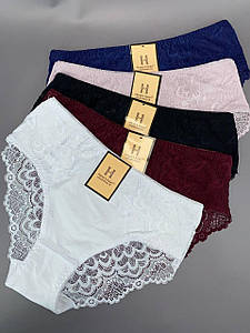 Трусики з мереживом асорті "Hana" 5ХL маломірять  4шт/уп