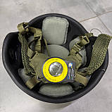 Шолом балістичний Арамід Чорний ACH PTH-IIIA, M (56) з кріпленням Wendy, Вживаний, фото 8