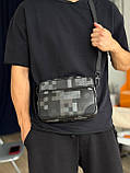 Сумка Louis Vuitton Nil Damoflage месенджер піксельний принт сіро-чорний преміум'якість, фото 2
