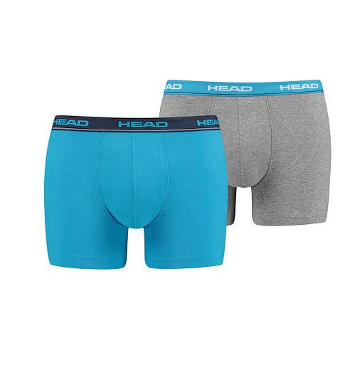 Труси-боксери чоловічі Head Mens Boxers (2 шт.) M Blue/Grey, фото 1