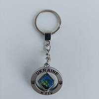 Брелок сувенірний металевий "Кубик", рухомий — Київ(4687)