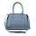 Сумка жіноча класична шкіряна Firenze Italy F-IT-7688BL-S блакитна, фото 6