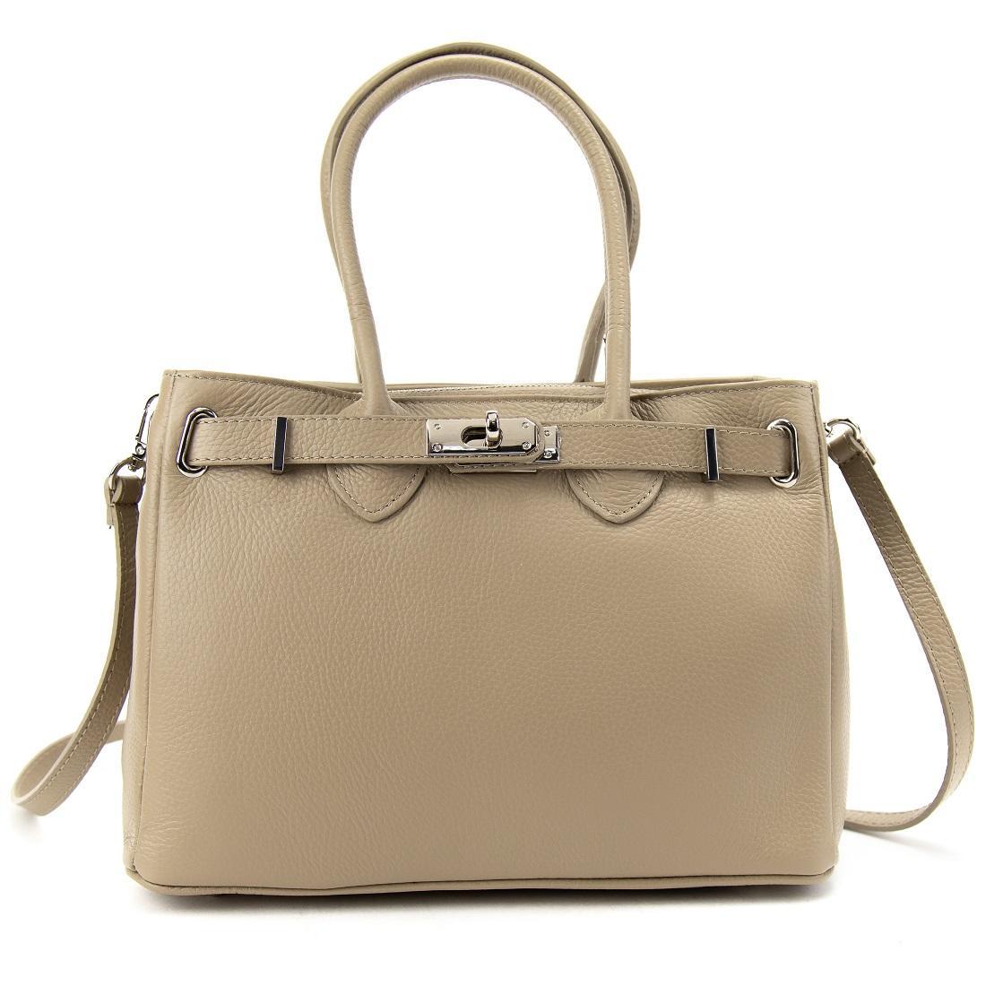 Сумка жіноча шкіряна класична Firenze Italy F-IT-86001T колір тауп