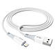 Кабель для зарядки та синхронізації Lightning 1м 2.4A Hoco X70 білий (X70-i/white), фото 3