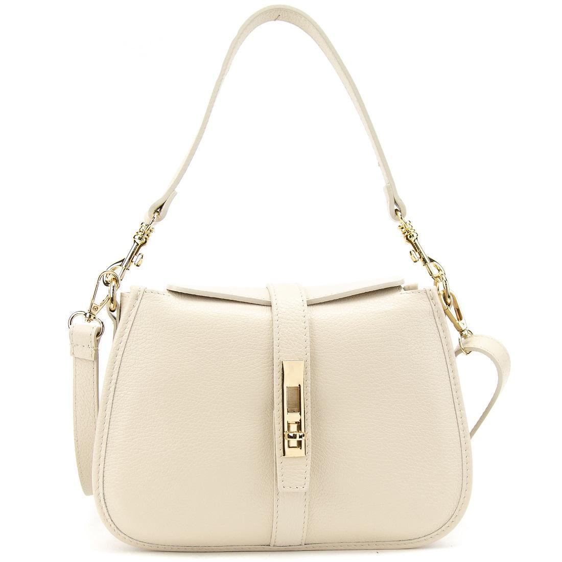 Сумка жіноча шкіряна Firenze Italy F-IT-9891WB молочна, фото 1