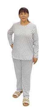 Тепла бавовняна піжама жіноча